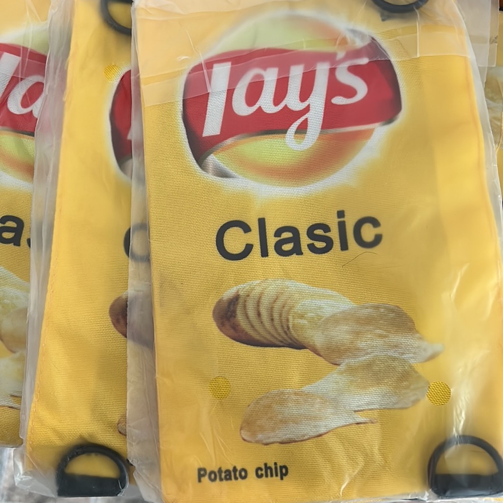 New CrossBody Bag.. Yellow Lays Chip Bag